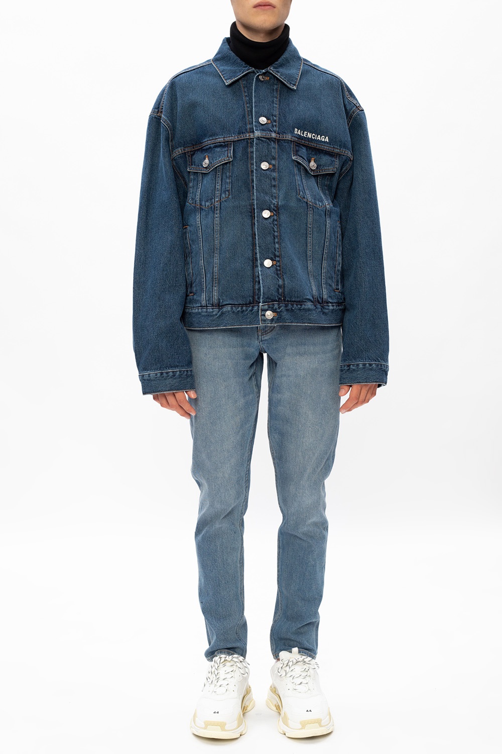 Balenciaga Denim jacket with logo